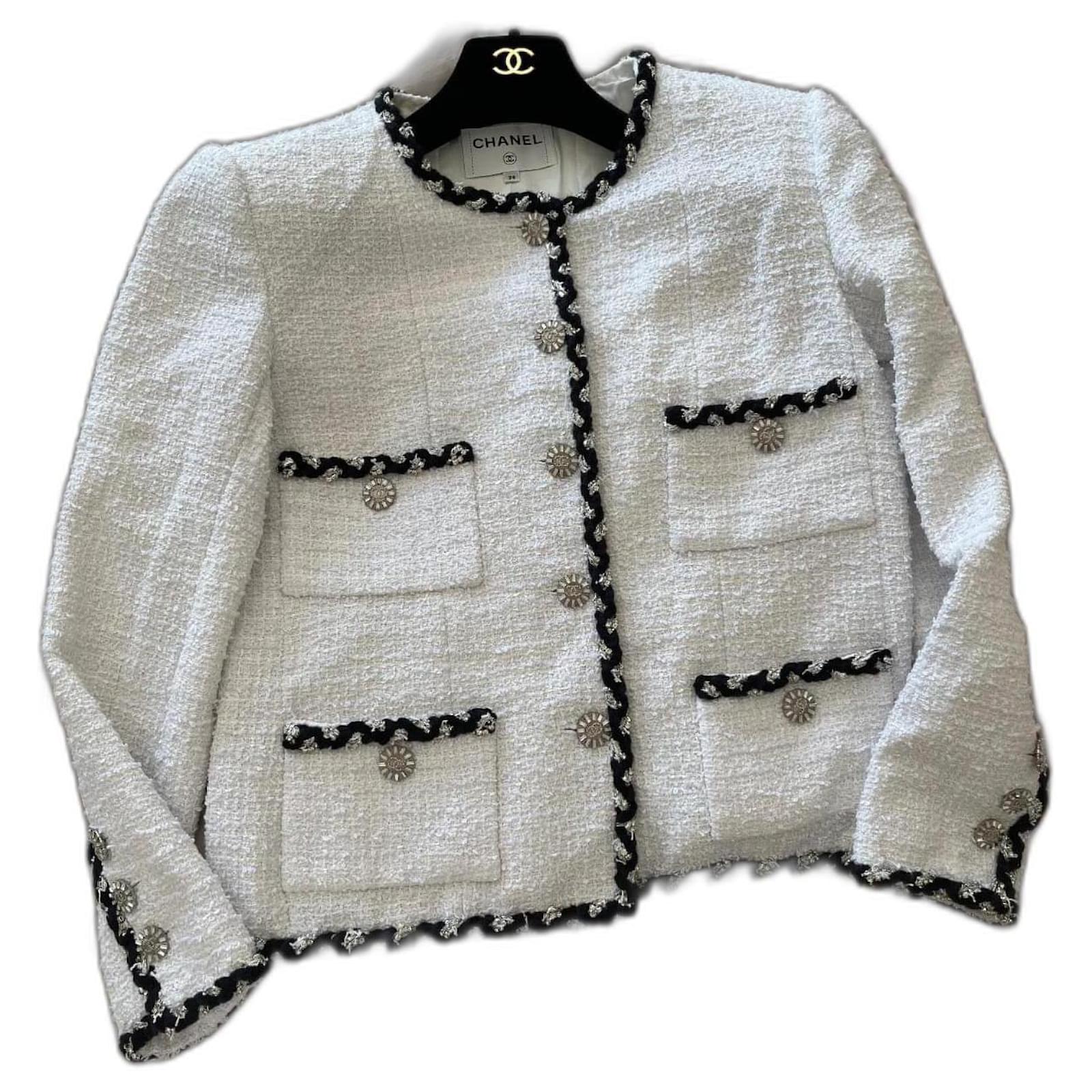 Cambon Chanel croisière Black White Cotton ref.934460 - Joli Closet
